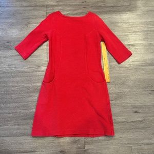 Boden red Ottoman dress (4L)